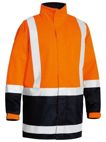 Bisley Taped Hi Vis Recycled Rain Shell Jacket BJ6766T - Allsorts Workwear