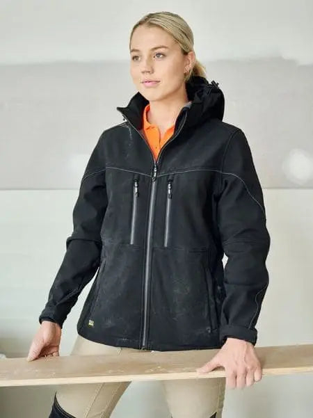 Bisley Flex & Move Women's Hooded Soft Shell Jacket BJL6570 - Allsorts Workwear
