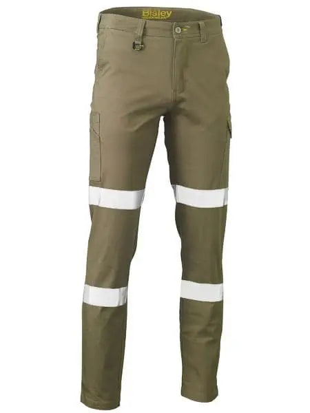 Bisley Taped Biomotion Stretch Cotton Drill Pants BPC6008T - Allsorts Workwear