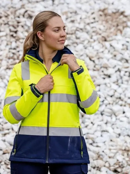 Bisley Taped Women's Hi Vis Water Repellent Fleece Hoodie BKL6571T - Allsorts Workwear