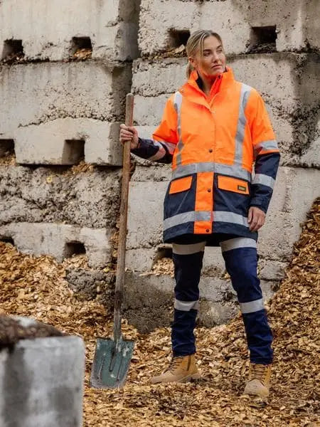 Bisley Taped Women's Hi Vis 5 in 1 Rain Jacket BKL6975 - Allsorts Workwear