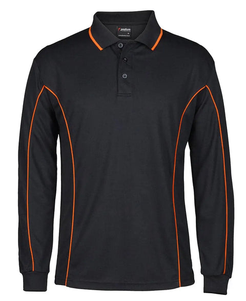 JB'S podium l/sleeve piping polo 7PIPL - Flash Uniforms