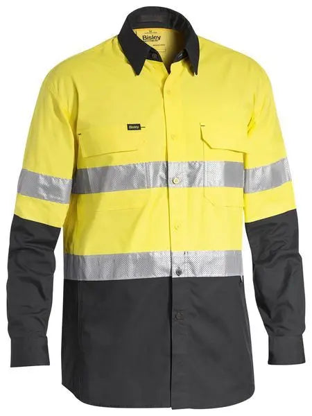 Bisley Workwear 3m Taped X Airflow™ Ripstop Hi Vis Long Sleeve Shirt BS6415T - Allsorts Workwear