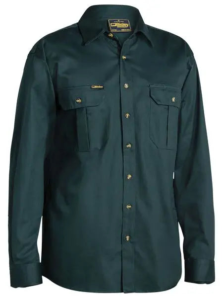 Bisley Workwear Original Cotton Drill Shirt Long Sleeve BS6433 - Allsorts Workwear
