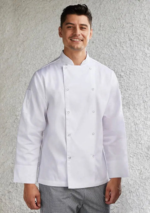 Biz Collection Zest Mens L/S Chef Jacket - CH232ML - Flash Uniforms