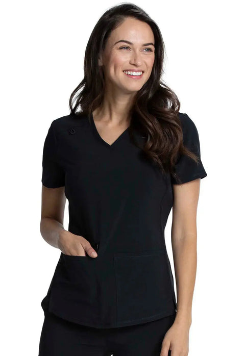 Cherokee Atmos Women'sKnit Inset Scrub Top CK837A Simply Scrubs Australia