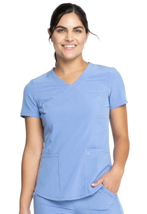 Cherokee Allura Women's Mock Wrap Scrub Top CKA688 Simply Scrubs Australia