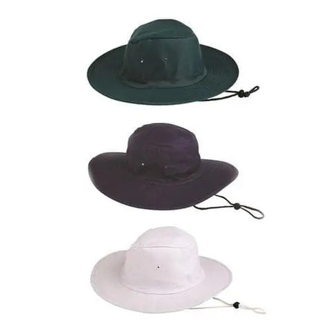 Pro Choice Poly / Cotton Sun Hat  (Blue / Green / White) - CSH PPE Pro Choice S/55CM