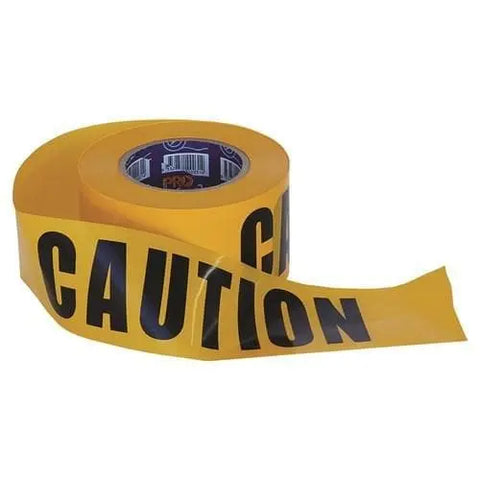 Pro Choice "Caution" On Yellow Hazard Tape - CT10075 - Allsorts Workwear