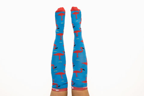 Softies Women's Fashion Flamingoes Nursing Socks FLAMS01 - Allsorts Workwear
