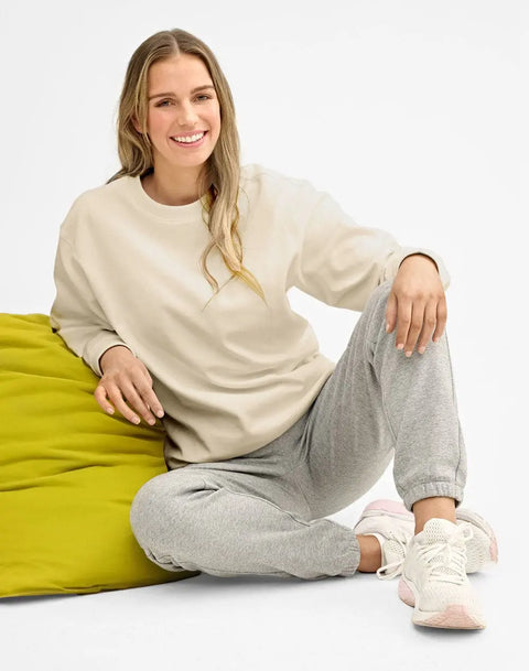 Unisex Air-layered CVC Crew Nech Sweater FL05 - Allsorts Workwear