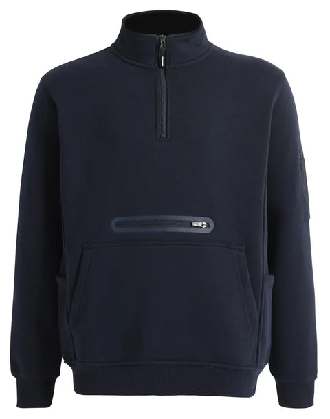 Winning Spirit Unisex Premium Fleece Half Zip Work Sweat Shirt FL15 Winning Spirit
