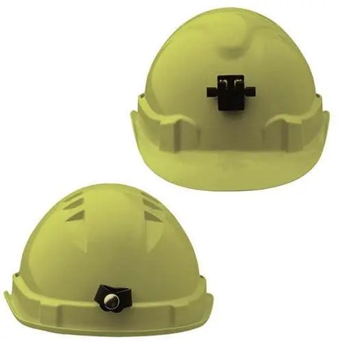 Pro Choice Hard Hat (V6) - Vented, 6 Point Push-lock Harness C/w Lamp Bracket X 20 - HHV6LB PPE Pro Choice FLURO YELLOW