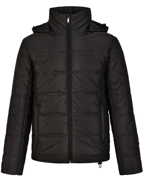 Winning Spirit Unisex Sustainable Seamless Parka Jacket JK58 Casual Wear Winning Spirit XXS Black
