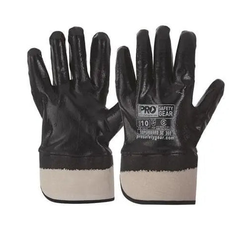 Pro Choice Super-guard Blue Nitrile Fully Dipped With Safety Cuff Glove X12 - NBRFBSC - Allsorts Workwear