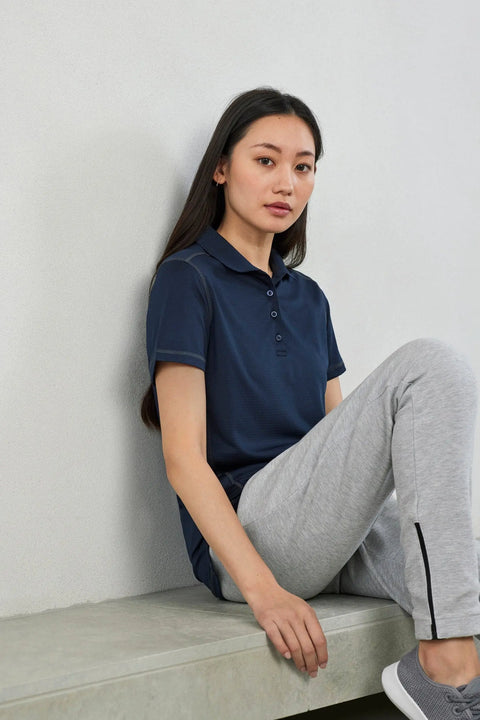 Biz Collection Womens Dart Contrast Polo Shirt P419LS - Allsorts Workwear