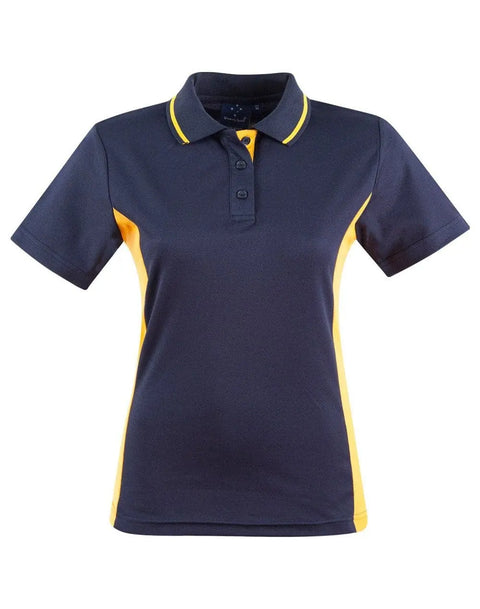 Teammate Polo Shirt Ladies PS74 Casual Wear Winning Spirit 8 Navy/Gold