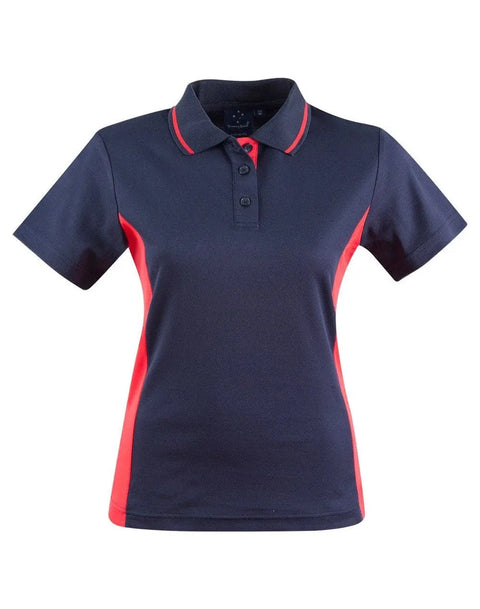 Teammate Polo Shirt Ladies PS74 Casual Wear Winning Spirit 8 Navy/Red