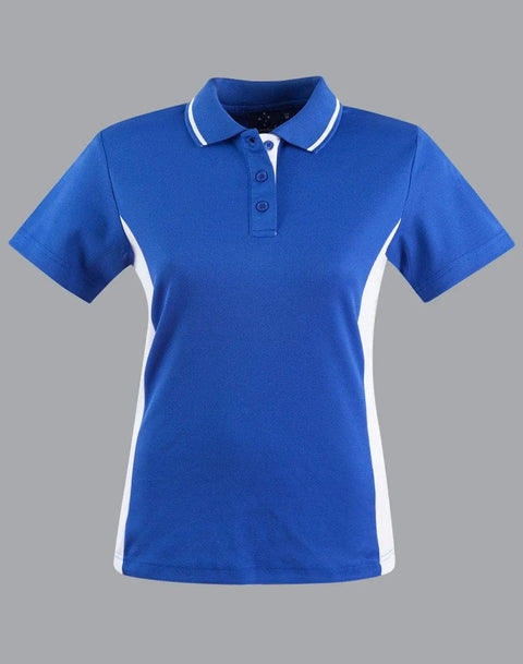 Teammate Polo Shirt Ladies PS74 Casual Wear Winning Spirit 8 Royal/White