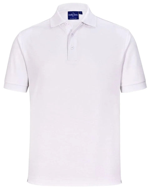 Winning Spirit Men's Sustainable Poly/Cotton Corporate Polo Shirt PS91 Casual Wear Winning Spirit White XS