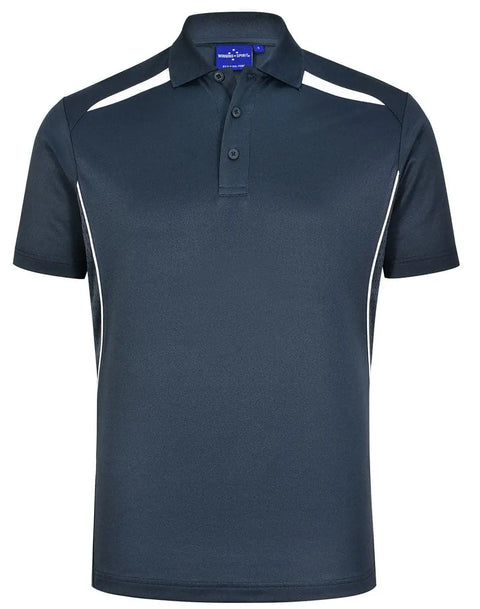 Winning Spirit Men's Sustainable Poly-Cotton Contrast Polo PS93 Casual Wear Winning Spirit Heavy Cloud/White XS