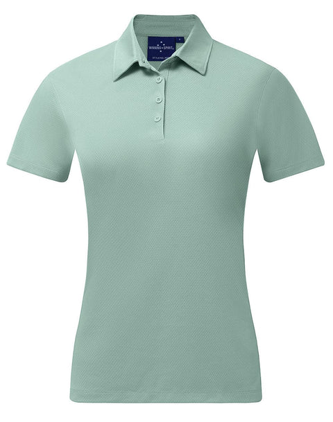 Women's Sustainable Jacquard Knit Polo Shirt PS96 - Allsorts Workwear