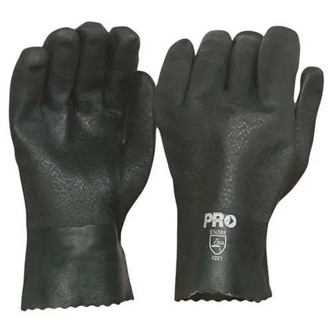 Pro Choice Green Pvc Double Dipped - Length 27cm X12 - PVC27DD PPE Pro Choice