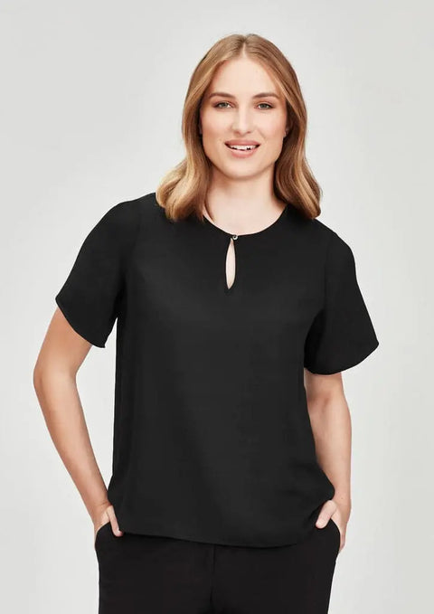 Biz Collection Vienna Womens Short Sleeve Blouse RB261LS - Flash Uniforms
