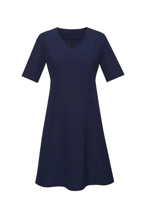 Biz Corporates Womens Extended Short Sleeve Dress RD974L - Flash Uniforms
