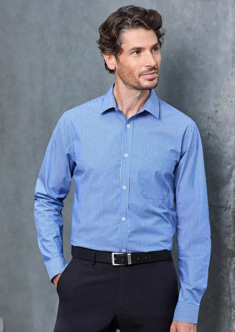 Biz Collection Men's Conran Tailored Shirt S337ML - Allsorts Workwear