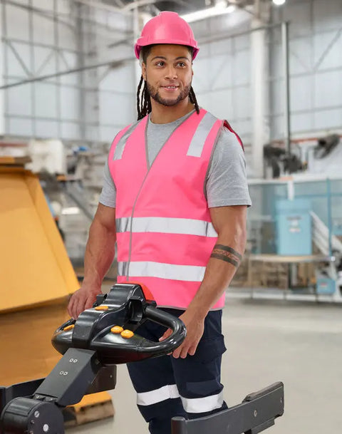 Winning Spirit safety vest with shoulder tapes SW43 - Allsorts Workwear