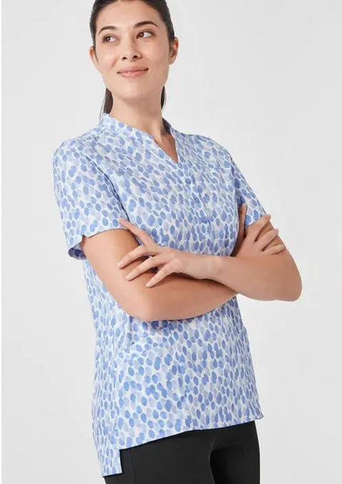 Biz Care Women's Florence Stardust Print Tunic CS450LS - Allsorts Workwear