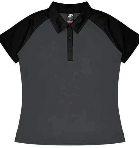 Aussie Pacific Manly Lady Polos 2318 Aussie Pacific CHARCOAL/BLACK 6