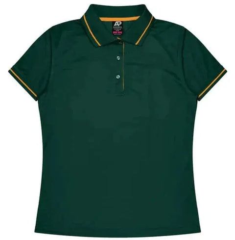 Aussie Pacific Cottesloe Lady Polo Shirt 2319 Aussie Pacific BOTTLE/GOLD 6