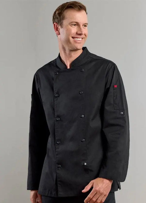 Biz Collection Men's Gusto Long Sleeve Chef Jacket CH430ML - Allsorts Workwear