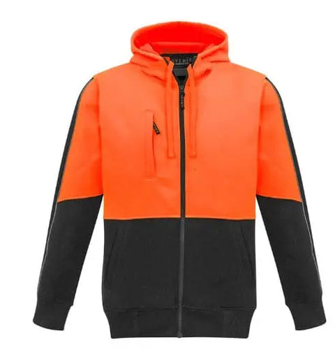 Syzmik Workwear Unisex Hi Vis Full Zip Hoodie ZT485 - Allsorts Workwear