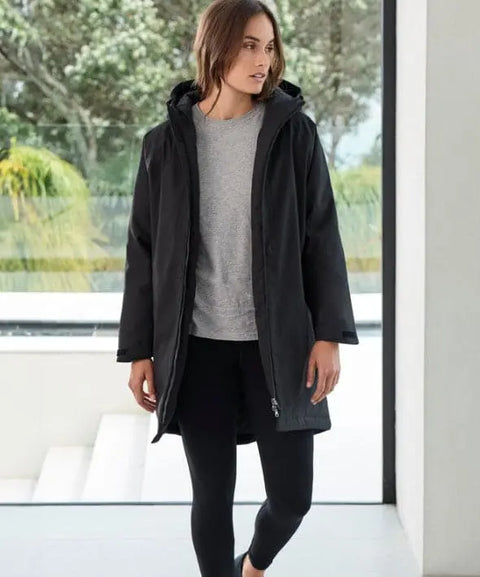 Biz Collection Unisex Sphere Quilted Longline Parks Jacket J428U - Allsorts Workwear