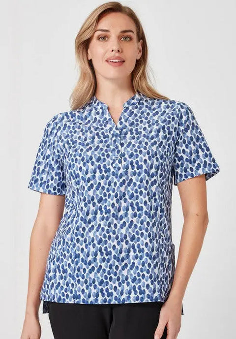 Biz Care Women's Florence Stardust Print Tunic CS450LS Simply Scrubs Australia