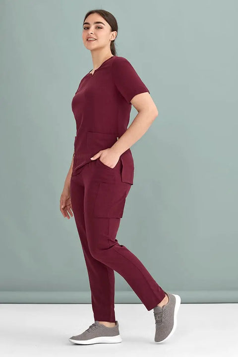 Biz Care Womens Avery Slim Leg Scrub Pant CSP943LL - Allsorts Workwear