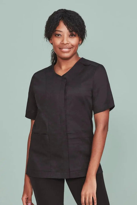 Biz Care Women's Beauty Therapist Tunic Scrub Top CST240LS - Flash Uniforms