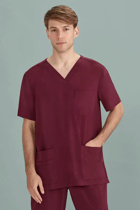Biz Care Mens Avery V-Neck Nurse Scrub Top CST945MS Simply Scrubs Australia