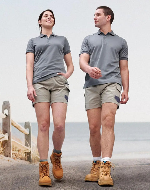 Unisex Cotton Stretch Drill Cuffed Work Shorts WP29 Work Wear Australian Industrial Wear