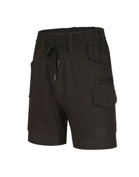 Unisex Cotton Stretch Drill Cuffed Work Shorts WP29 Work Wear Australian Industrial Wear 72R Black