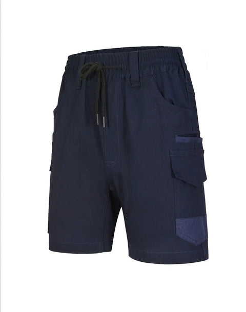 Unisex Cotton Stretch Drill Cuffed Work Shorts WP29 Work Wear Australian Industrial Wear 72R Navy