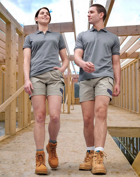 Unisex Cotton Stretch Drill Cuffed Work Shorts WP29 Work Wear Australian Industrial Wear