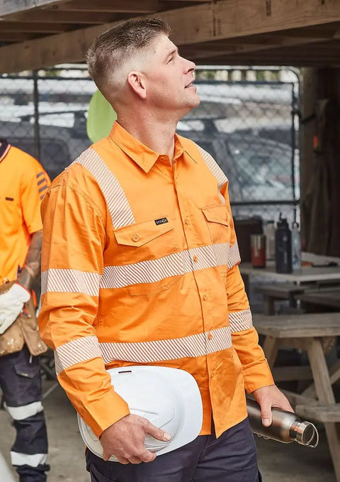 SYZMIK Men's VIC rail Segmented Tape Shirt ZW682 - Allsorts Workwear