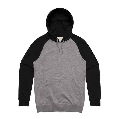 As Colour Men's case hoodie 5205 Casual Wear As Colour STEEL MARLE/BLACK XSM