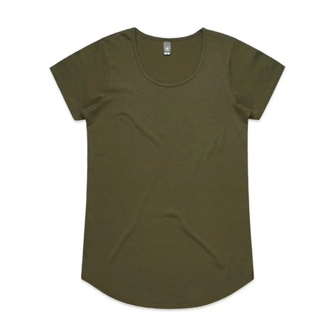 As Colour Women's mali tee 4008 Casual Wear As Colour ARMY XSM