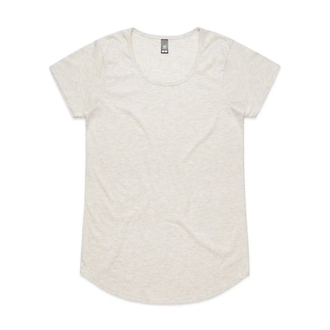 As Colour Women's mali tee 4008 Casual Wear As Colour OATMEAL MARLE XSM