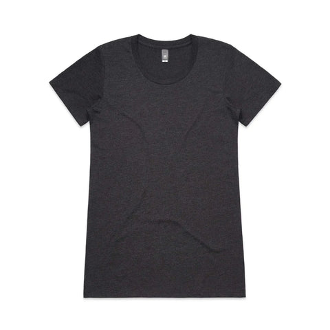 As Colour Women's Wafer tee 4002 Casual Wear As Colour ASPHALT MARLE XSM